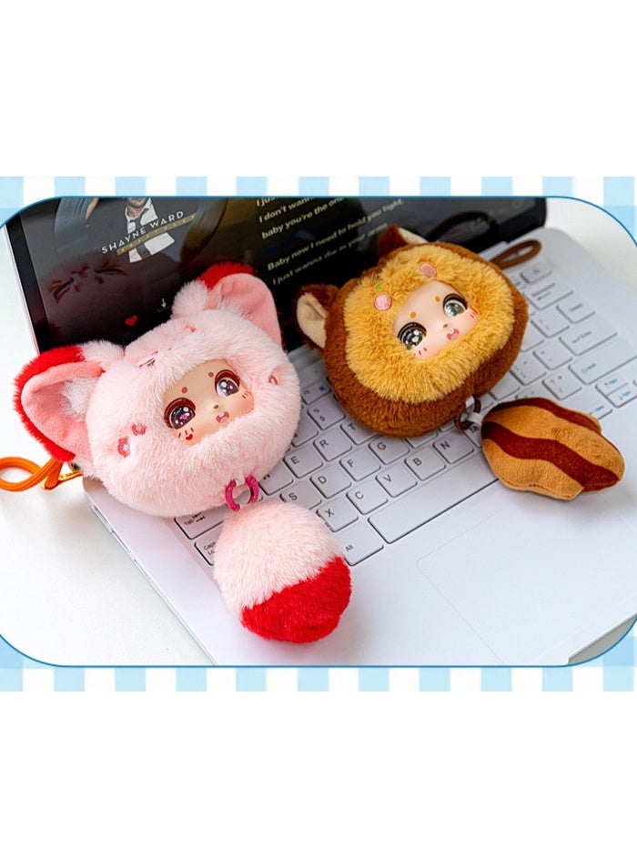 Dreamer Bag Pendant, Dreamer Series Vinyl Plush Toy, Soft Hair, Setachable Tail and Hanging Rope — Squirrel - Image 4