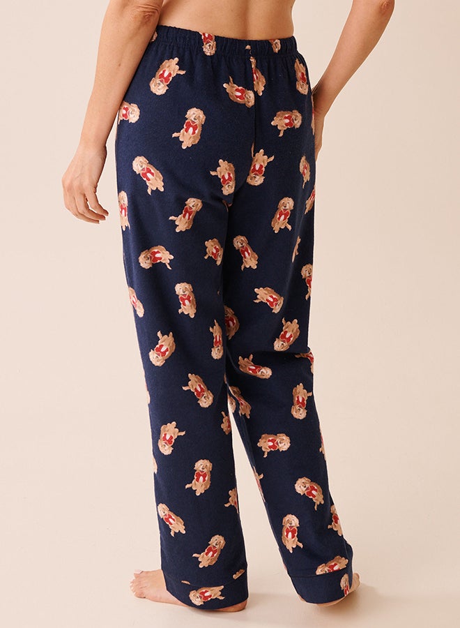 La Vie en Rose Penguin Print Flannel PJ Set - Image 5