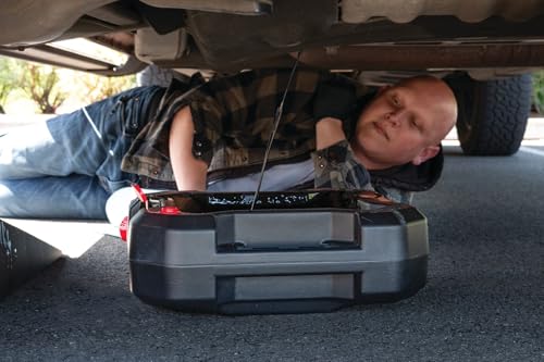 Performance Tool W4077 16-Quart Oil Drain Container, Deep Drain Well, Integrated Handles, Sealing Rubber Gaskets, Black - Image 4