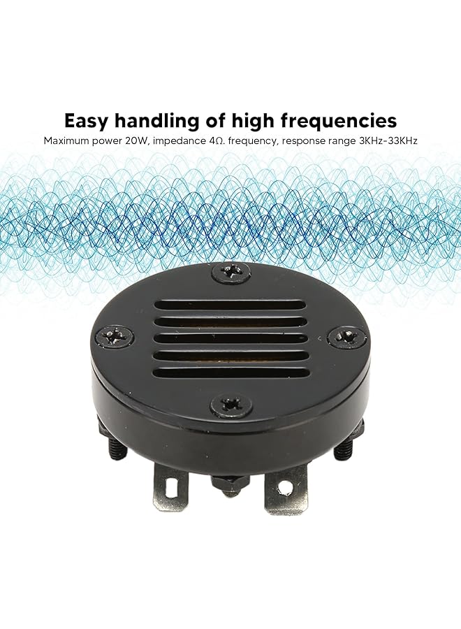 Generic Tweeters For Car, 3Khz To 33Khz Black Super Tweeter Unit Amt 40 Black Audiophile Hifi Speakers Super Tweeter For Studio, Multimedia, Automotive, Home, Etc.  - Image 5