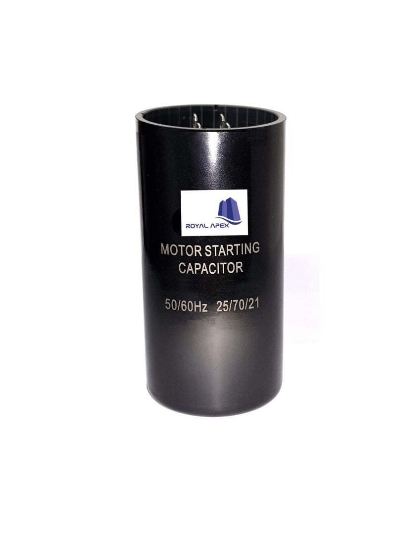 High Quality 2 Pin Cylinder Shaped Motor Starting Capacitor Black (145-175 MFD (145-175µF)) - Image 2