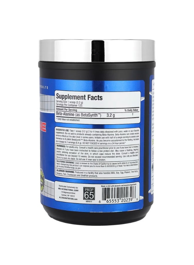 Allmax Essentials, Beta-Alanine, 14.11 oz (400 g) - Image 2