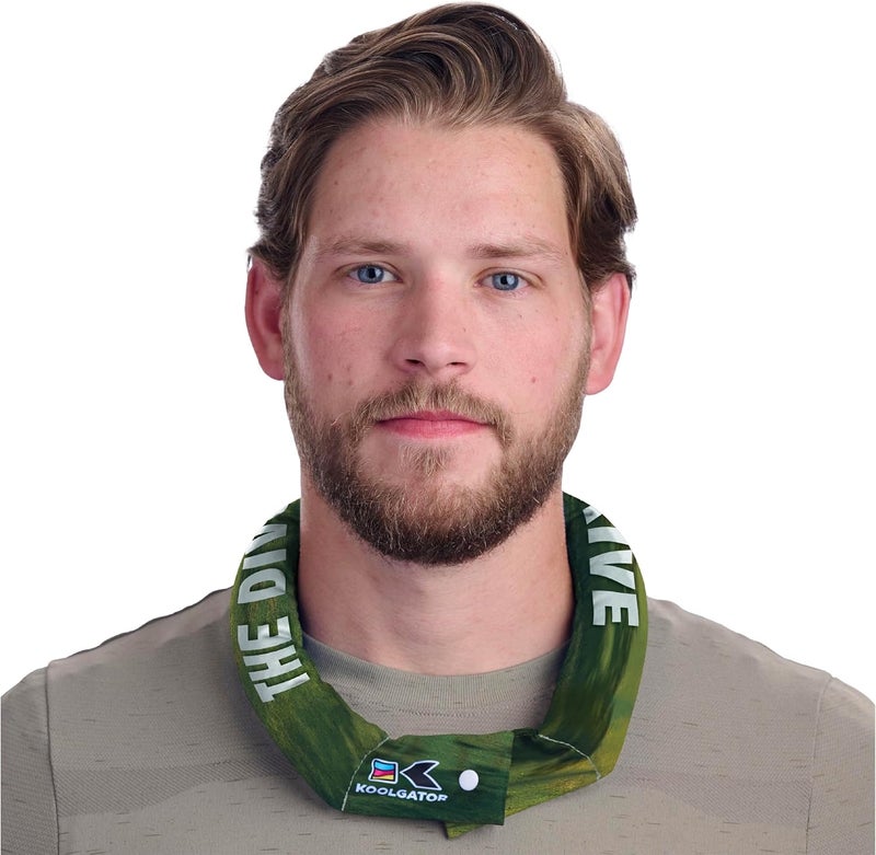 KOOLGATOR Evaporative Cooling Neck Wrap – Reusable Neck Cooler with Long Lasting Relief During Hot Weather Activities, Sports, & Outdoor Work, Golf Divot Drive, 1 Pack - Image 1