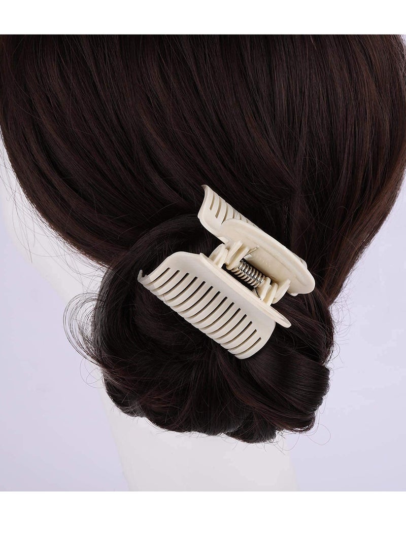 KASTWAVE 12 Pieces Hair Roller Clips,Hair Curler Claw Clips for Hair Styling,Replacement Hot Roller Clips for Small, Medium, Large and Jumbo Hair Rollers,Professional Salon Hair Clips for Women Girls (White) - Image 4