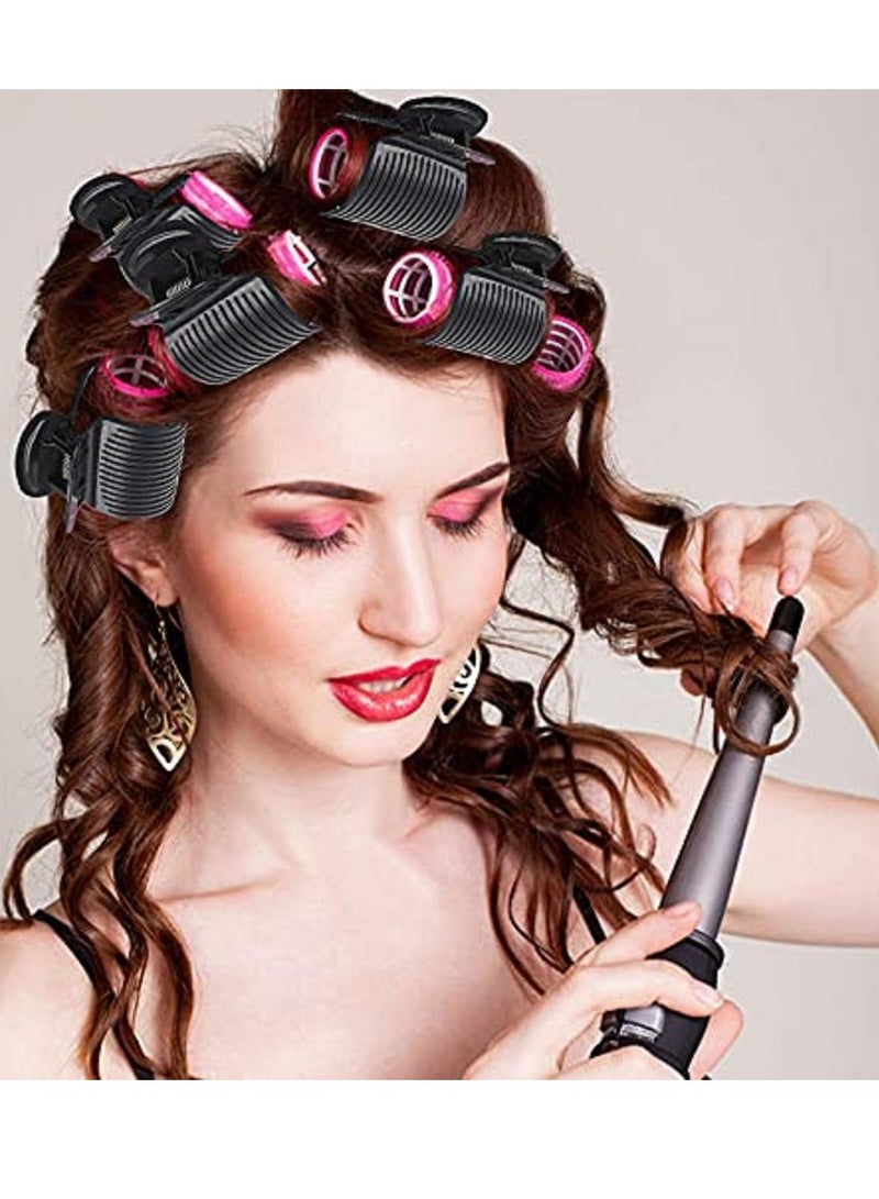 KASTWAVE 12 Pieces Hair Roller Clips,Hair Curler Claw Clips for Hair Styling,Replacement Hot Roller Clips for Small, Medium, Large and Jumbo Hair Rollers,Professional Salon Hair Clips for Women Girls (White) - Image 3