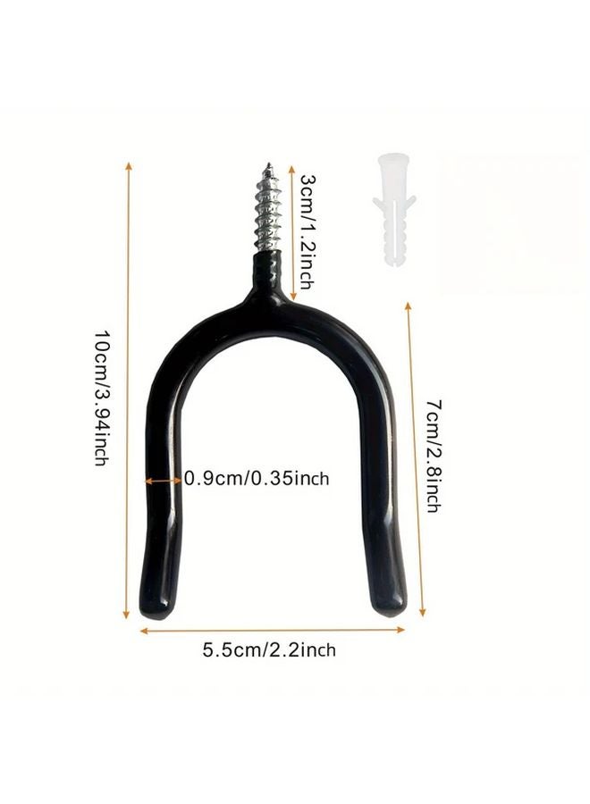 16pcs Heavy Duty Metal U Shaped Wall Hooks With Screws Garage Garden Tool Organizer - Image 3