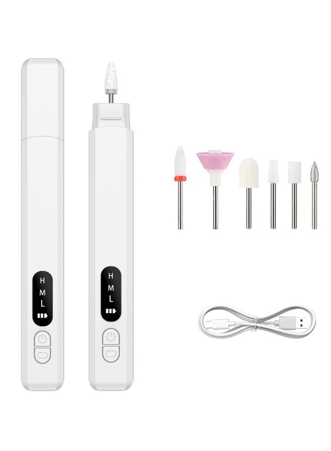 M MIAOYAN Household electric nail grinder, nail polisher, portable manicure polishing pen, wireless polisher, small nail polisher - Image 2