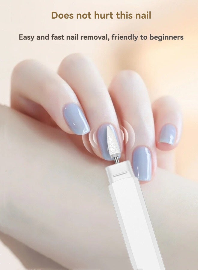 M MIAOYAN Household electric nail grinder, nail polisher, portable manicure polishing pen, wireless polisher, small nail polisher - Image 3