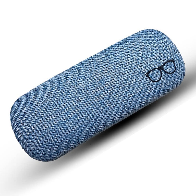 GLAMORSTYLE Linen PU Leather Cases Pouch for Eyewear Sunglasses Spectacles Goggles for Men Women | Elegant Design | Perfect for Travel, Bike Riding | Combo of 2 | Durable Protection - Image 5