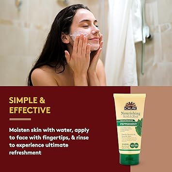 OKAY Pure Naturals Peppermint Facial Scrub 6 Ounce 017 kg - Image 4