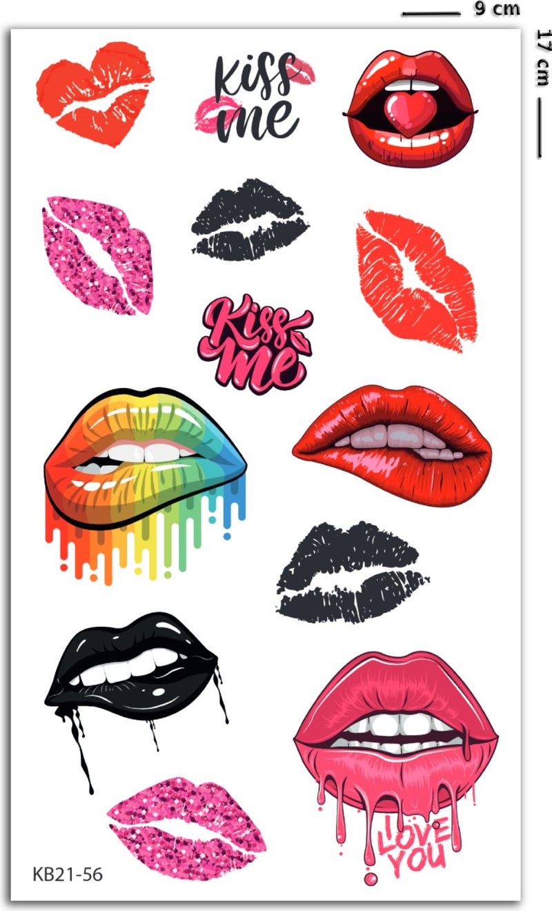 Kiss Temporary Lip Tattoo