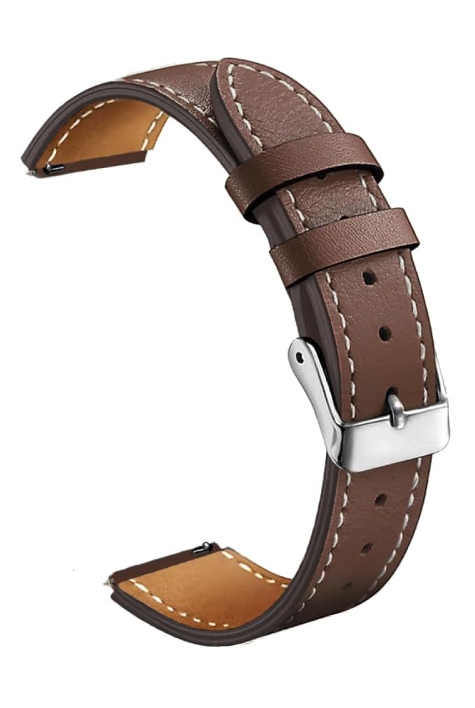 IIK COLLECTION 22 MM Combo Leather Strap Compatible with All Watches with Regular 22 mm Lug Size, Noise, Fireboltt, Boat Xtend, Pebble, Boat, Boat Flash, Noise Color fit,Ultra Smart Watch - Image 2