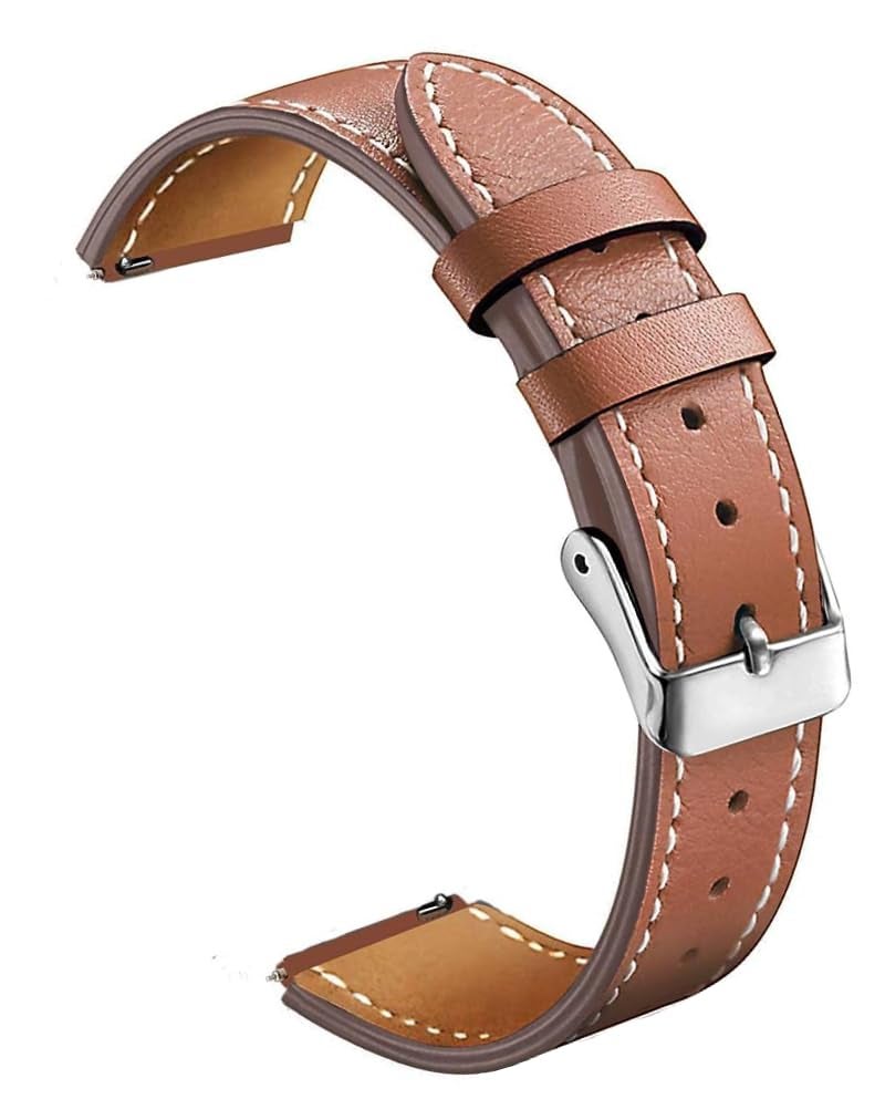 IIK COLLECTION 22 MM Combo Leather Strap Compatible with All Watches with Regular 22 mm Lug Size, Noise, Fireboltt, Boat Xtend, Pebble, Boat, Boat Flash, Noise Color fit,Ultra Smart Watch - Image 3