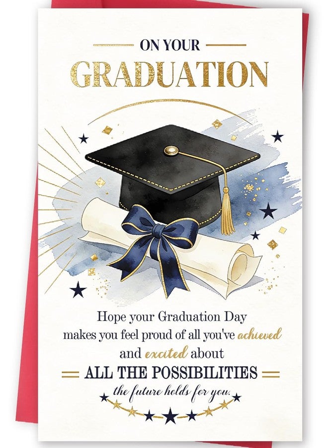 FANCYLUCKY Inspirational Graduation Gift for High School College Grad, Graduation Card for Him Her, Motivational Congratulations Gift for Family Kids Friends - Image 1