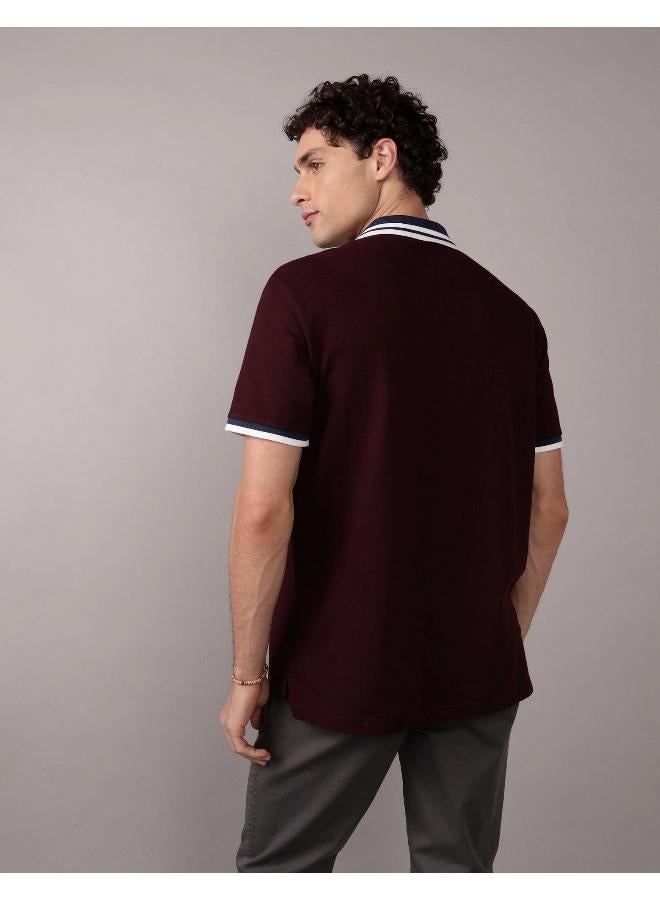 American Eagle AE Logo Flex Pique Polo Shirt  - Image 2