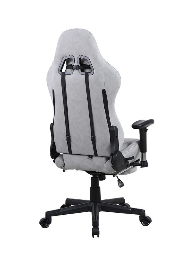 Blitzed Ergonomically Designed Super Comfort Gaming Chair With Headrest Pillow, Lumbar Cushion And Retractable Footrest Grey - Image 2