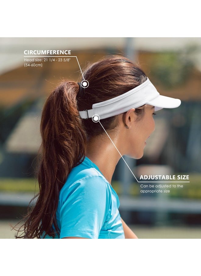GADIEMKENSD - Performance Visor Sun Hat For Women Golf Hat Sun Protection Cooling Running Visors For Tennis Hiking Sport Outdoor Exercise Dark Grey - Image 1