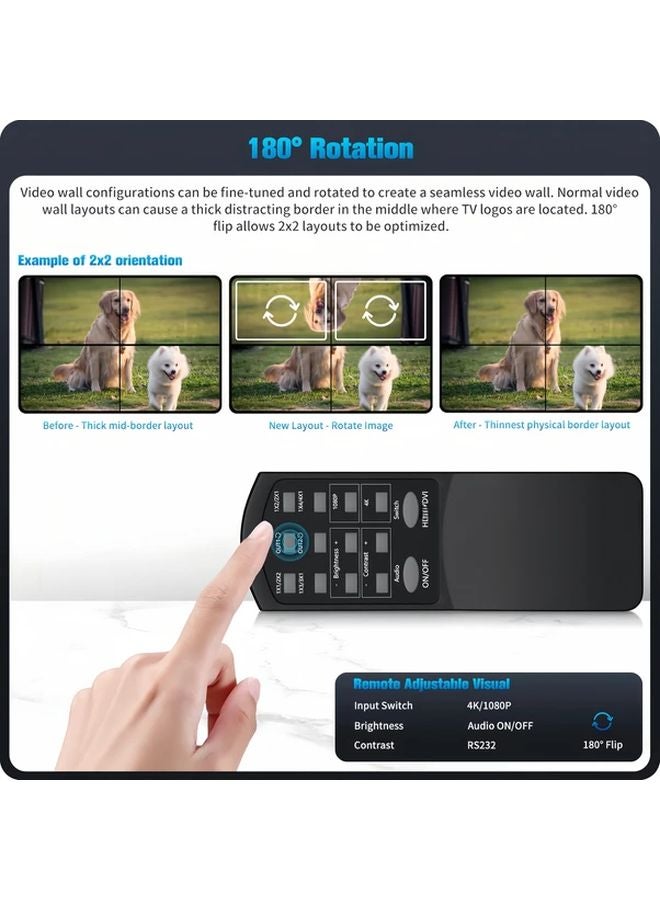 Black 4K30HDTV Seamless IR Control 4x1 Multi Switcher 3D Support Quad Multi Viewer 4in 1 Out 5 Modes for PC STB DVD - Image 5