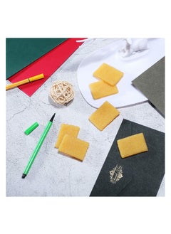 SYOSI 20 Pieces Glue Residue Eraser Rubber Cement Eraser 50 x 35 x 0.3 mm Skateboard Cleaner Sanding Discs Scooter Eraser Remove Eraser Cleaning Tool for Removing Adhesive Residues from Paper Plastic  - Image 5