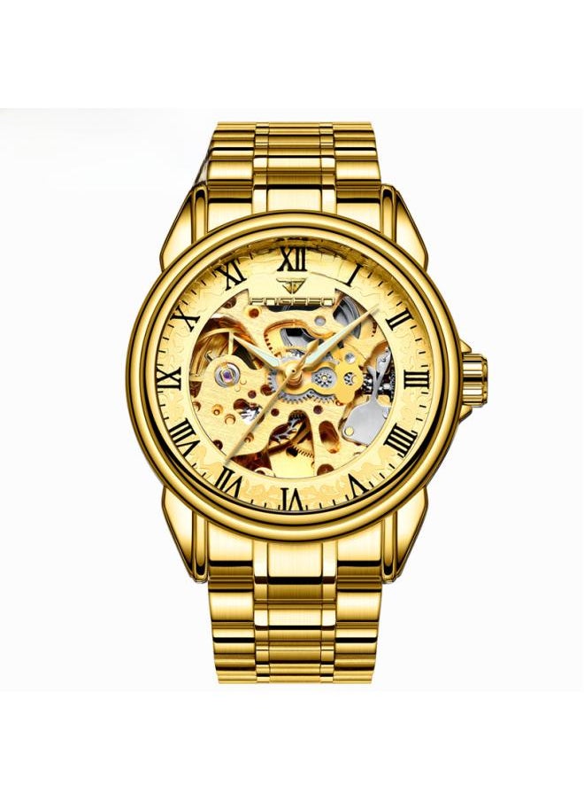 NIBEMINENT Fenzun Brand Daifa Men's Watch Waterproof Fashion Student Double-sided Hollow Automatic Mechanical 