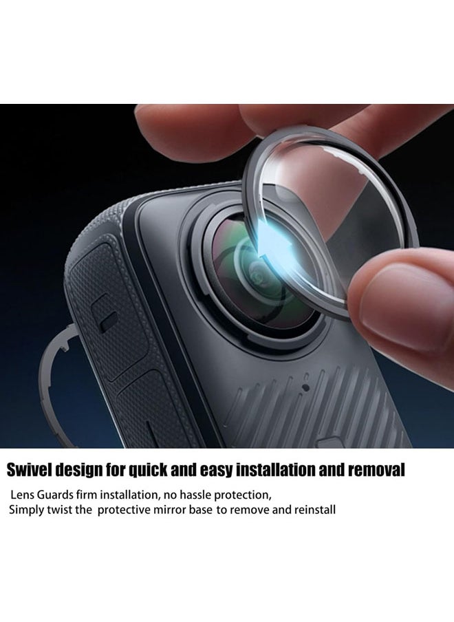Protective Kit for Insta360 X5 Case,  Silicone Case, Lens Guard, Silicone Lens Cap, 2 Pack Screen Protector Insta360 X5 Accessory Kit