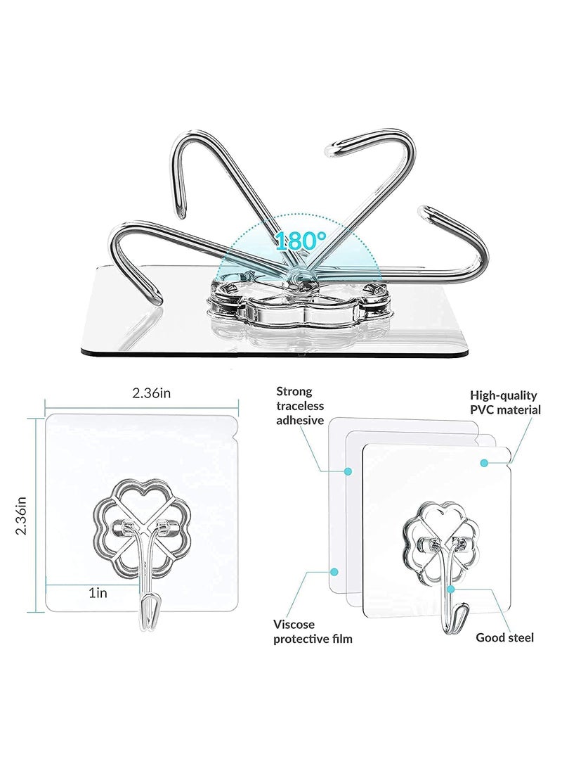 Lyla Lyla Hooks for Wall Without Drilling Waterproof Hooks for Bathroom Shower Kitchen Keys Door Outdoor Home Improvement Utility Hook Pack of 10 Photo Frame Hook  - Image 5