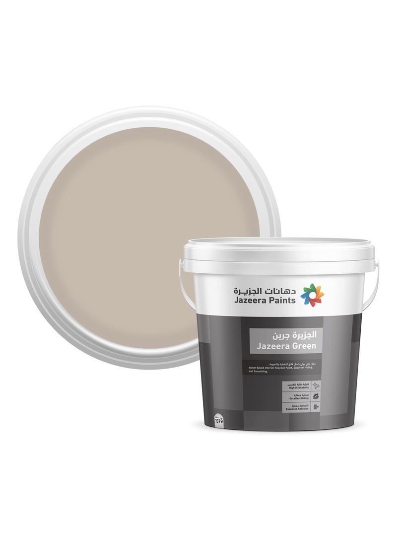 Jazeera Paints Green Interior Walls Paints Semi Gloss (color :Shofan) 3L - Image 1