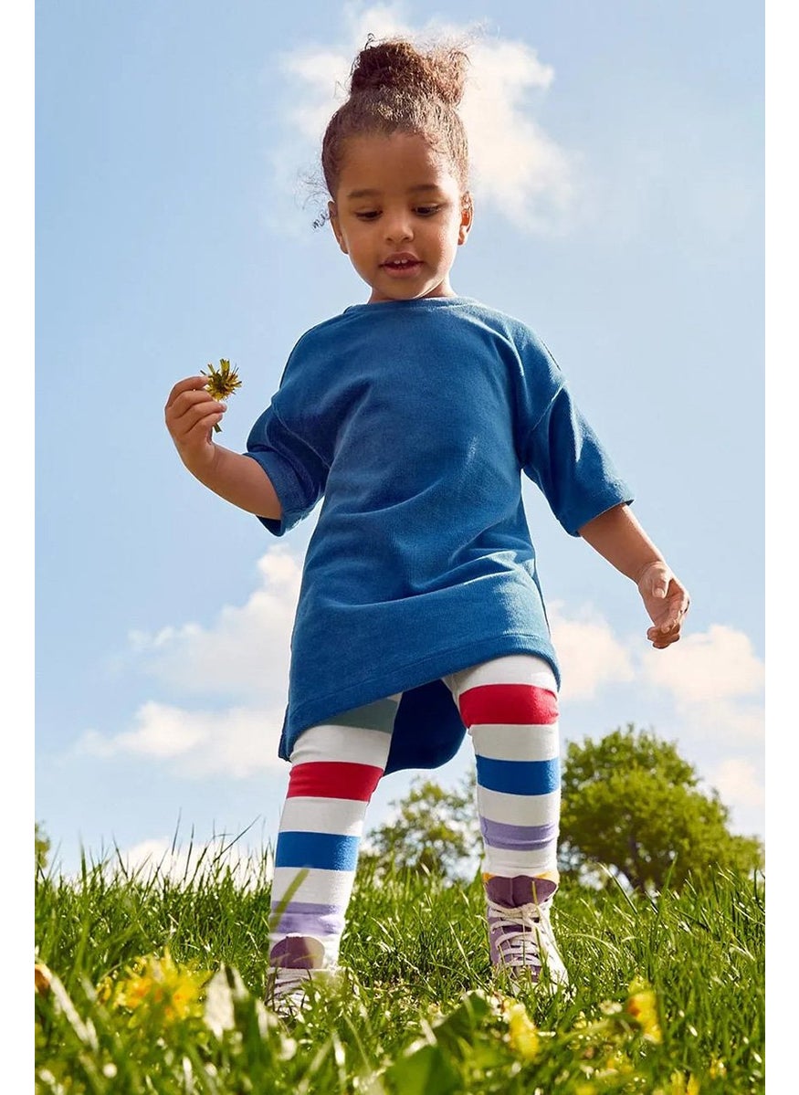 Tchibo Kid Girl Stretch Cord Dress, Blue  - Image 1
