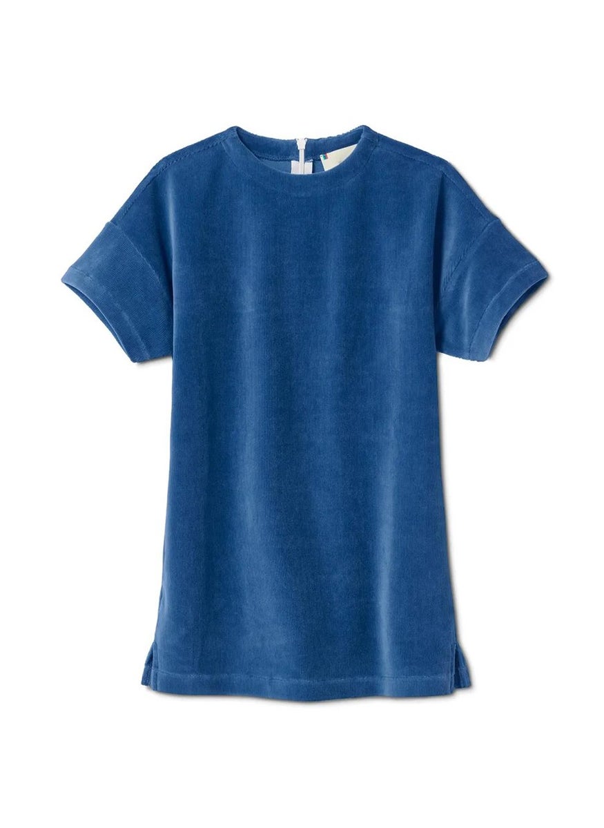 Tchibo Kid Girl Stretch Cord Dress, Blue  - Image 2