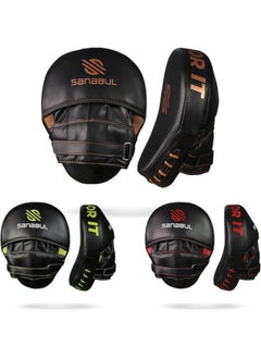 Sanabul  Essential Curved Boxing MMA Punching Mitts for Sparring and Training (Metallic Copper)  - Image 4