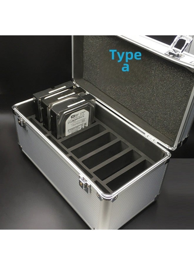 Hard Disk Protective Storage Box 14-piece Safe Lock Multi-purpose Classification Preservation Box-Color:Paragraph A - Image 1