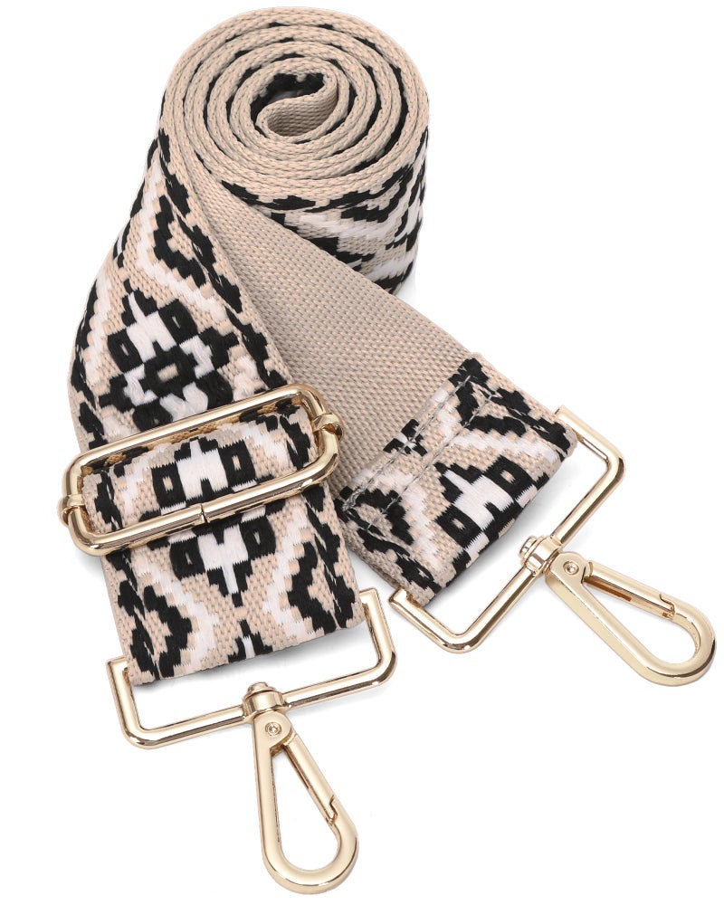 GINJKGO Purse Straps Replacement Crossbody - Crossbody Straps for Purses, Wide Shoulder Strap for Handbags White Style (Wide:2'''')Medium - Image 1