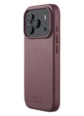 Mujjo iPhone 17 Pro Leather Case - Bronze Red