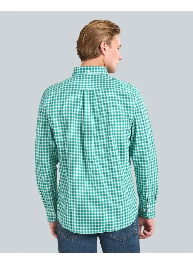 غانت قميص رجالي كاروهات بوبلين من جانت