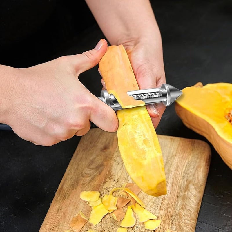 Fauppt Potato Peelers Multi-functional Fruit and Vegetable Peeler,2024 Upgraded Stainless Steel Potato Carrot Cucumber Peeler Cutter Slicer Shredder Scraper Kitchen Home Gadgets (1pc) - Image 4
