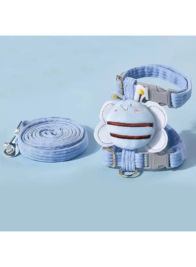 مجموعة كات هارنس وأربطة القط الأز� طقم ملابس الأرنب المضادة للهروب لجميع الفصول - Image 1