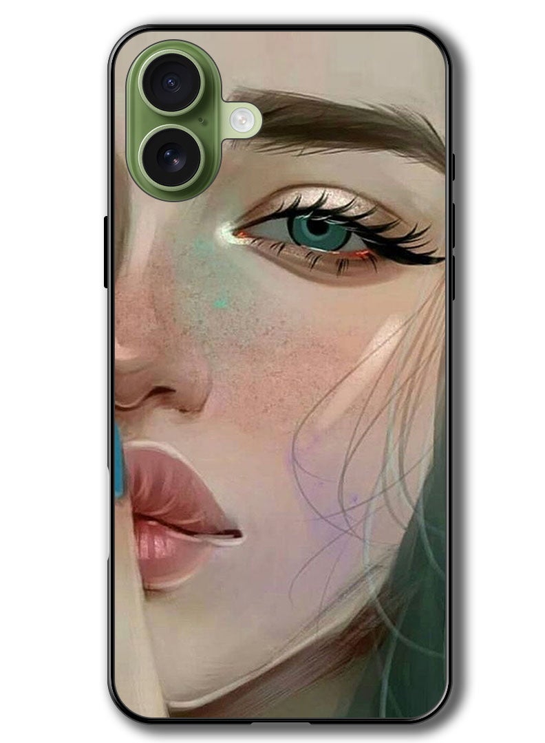 Theodor Case Compatible with Apple iPhone 17 6.3 Inch Protection Shockproof Bumper Cover Shhh She Is Sad - Image 1