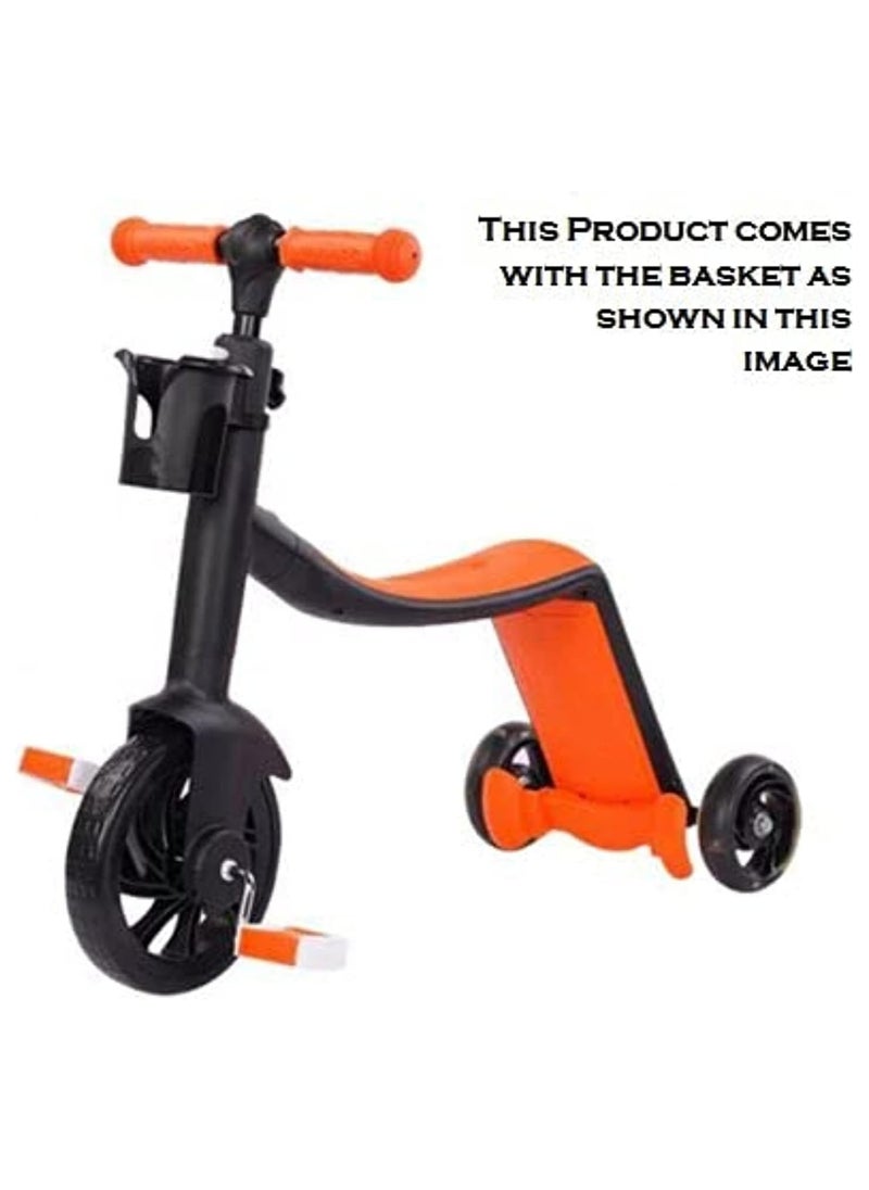 Generic 3 in 1 Kids Scooter - 6 Years Old Multifunctional Scooter Tricycle Slippery Sit or Ride Children Scooter, 3 Wheel Scooter  - Image 2