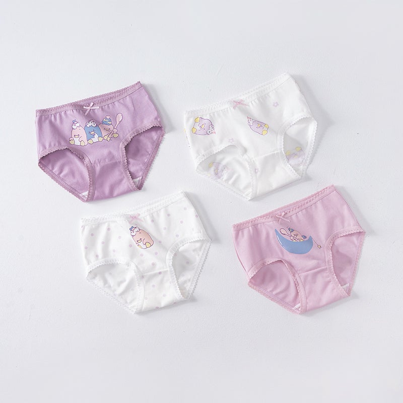 Girls Cotton Antibacterial Breathable Panties H978/Penguin squad SJ5413 