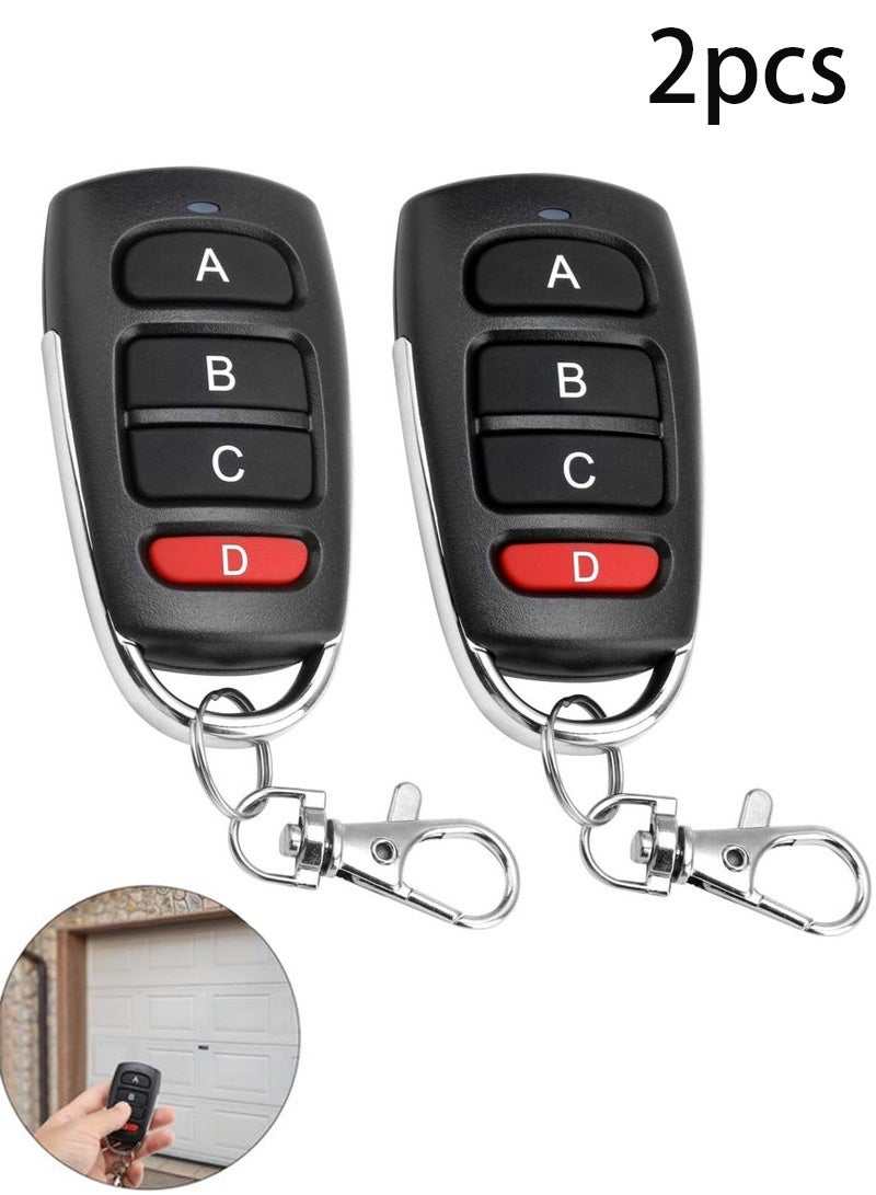 لاكي نوف جهاز تحكم عن بعد عالمي لأبواب المرآب، عبوة من قطعتين، بتردد 433 ميجاهرتز، بأربعة أزرار، مناسب للبوابات وأبواب المرآب الدوارة، برمز ثابت - Image 1