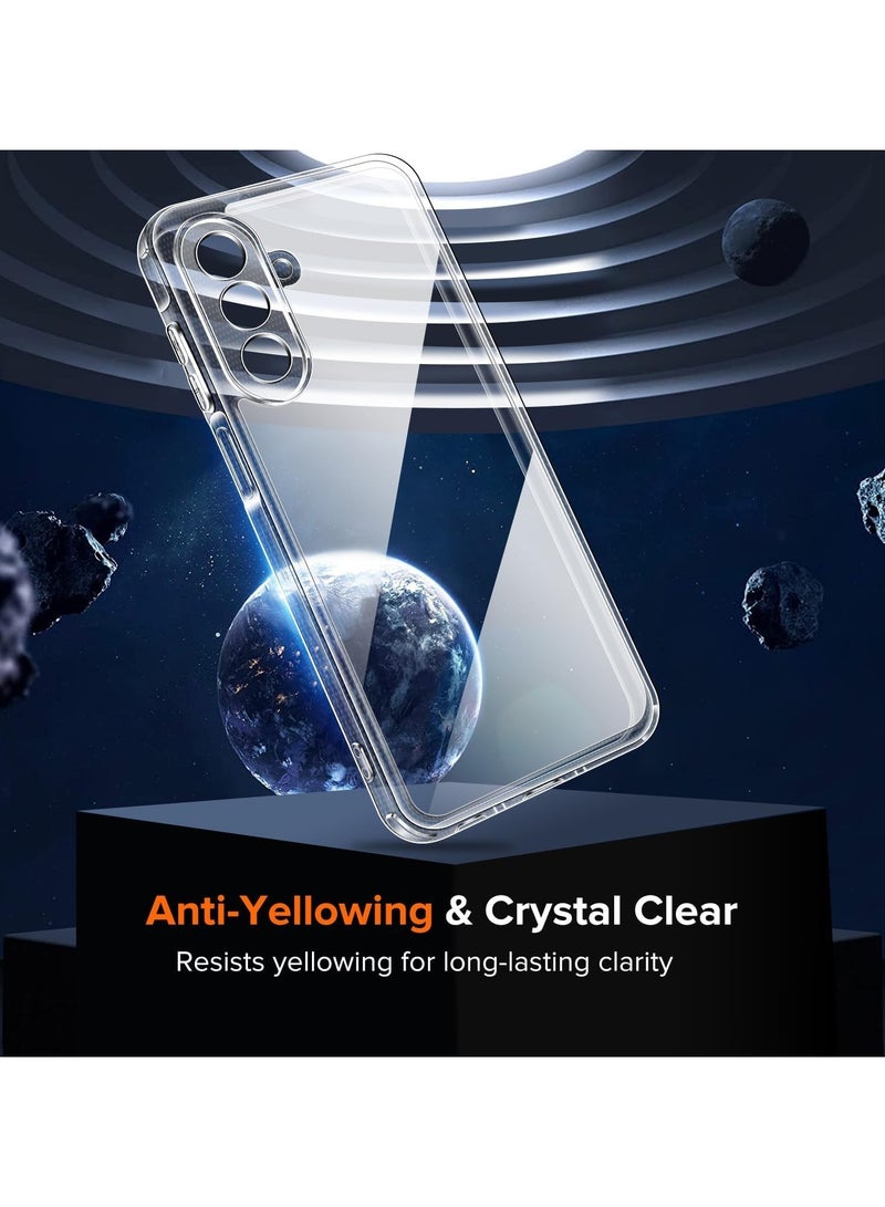 DUSALA Case Compatible with Samsung Galaxy A26 Case and 2 Pack Tempered Glass Screen Protector Samsung Cover with Camera Protection Samsung Galaxy A26 Clear Silicone Slim Soft TPU Anti-Scratch Clear - Image 3