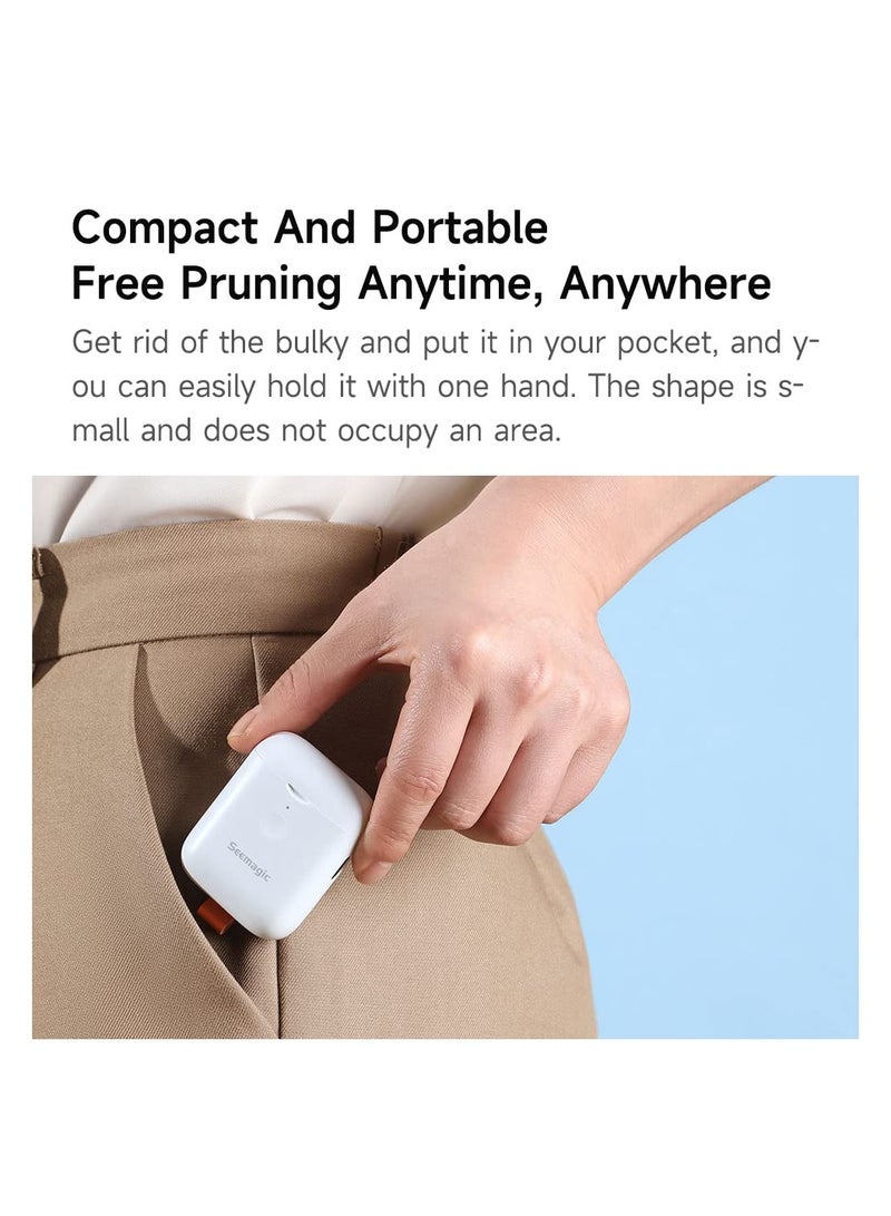 SYOSI Mini Electric Nail Clipper, 2 Inch Portable Fingernail Clippers with Lanyard Hole, Dual Speed Gear,automatic Safe Stop System Additional  Nail Trimmer for Toddler, Children, Adult - Image 3