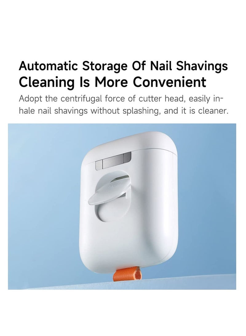 SYOSI Mini Electric Nail Clipper, 2 Inch Portable Fingernail Clippers with Lanyard Hole, Dual Speed Gear,automatic Safe Stop System Additional  Nail Trimmer for Toddler, Children, Adult - Image 5