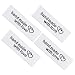 Trinkrittey 100 Pcs Personalized Handmade Interlocking Heart Pattern Sewing Labels White 50mm x 15mm - Image 2