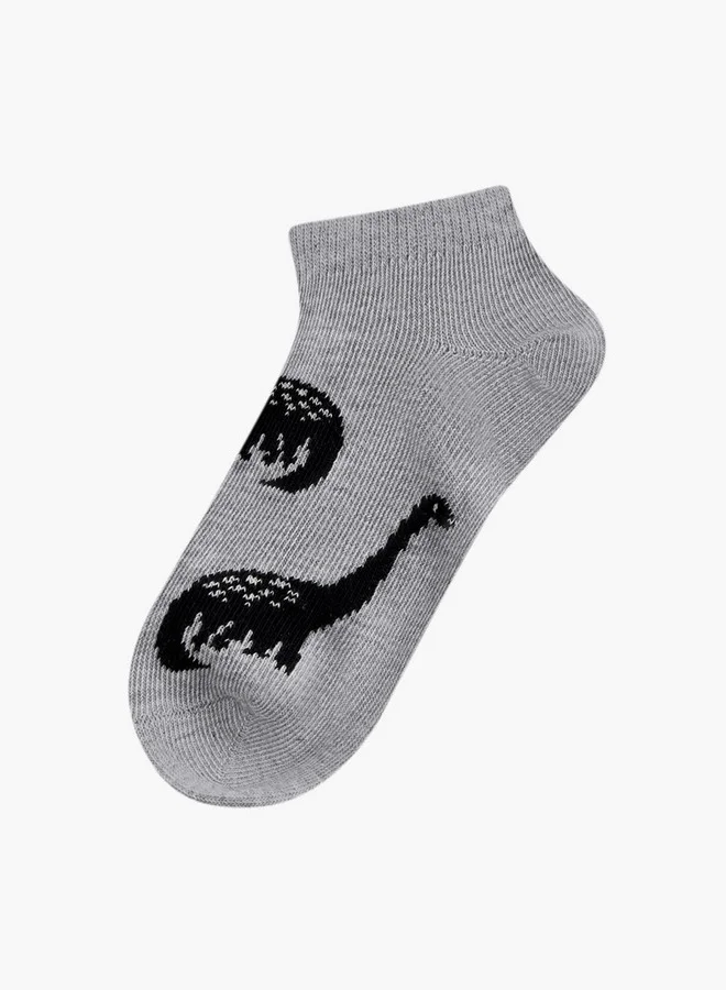 جونيورز Assorted School Ankle Length Socks - Set Of 5