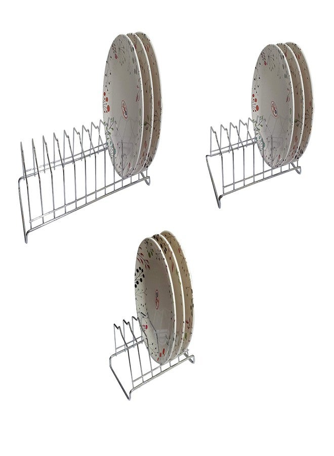 Litleo's Stainless Steel Plate Thali Stand/Saucer Stand/Utensil Rack/Kitchen Stand/Lid Organizer - Image 1