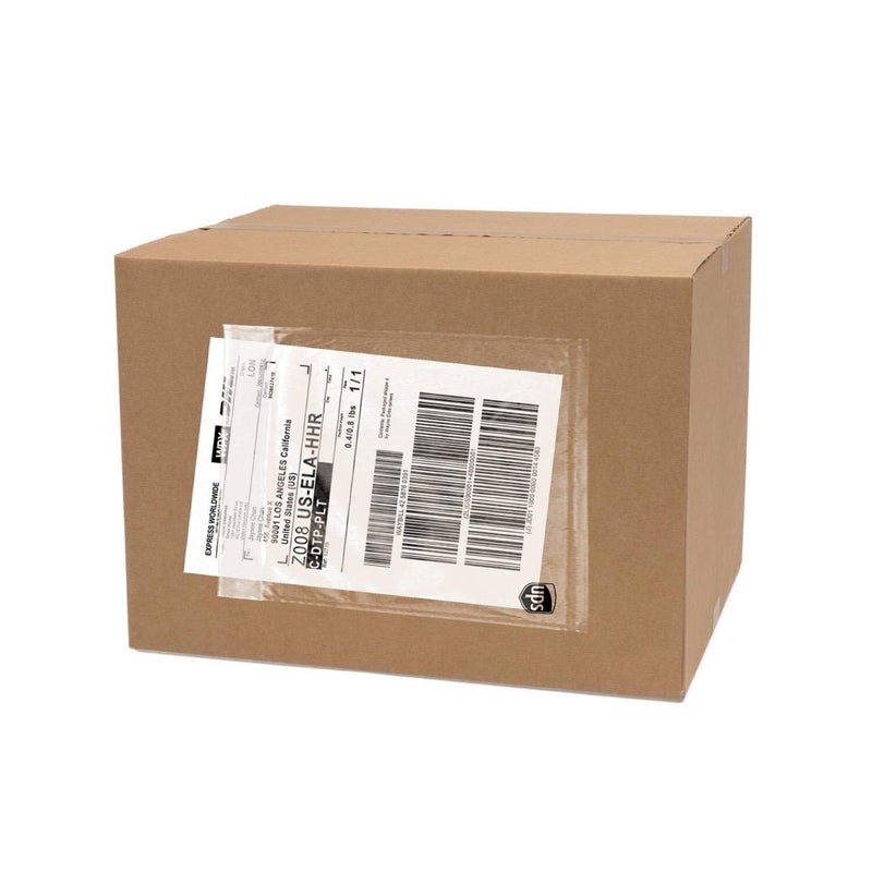 UPS 250 Pack UPS Label Pouches 65 x 10 Packing List Envelope Commercial Grade UPS Pouches Shipping Label Pouches Mailing Pouches UPS Pouches UPS Label Pouch Labels for Storage Bins