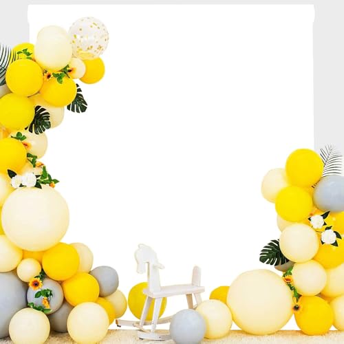 TYTYUU White Photo Backdrop for Photoshoot White Background for Photography Photo Backdrop Curtain for Party 8x10 FT - Image 5