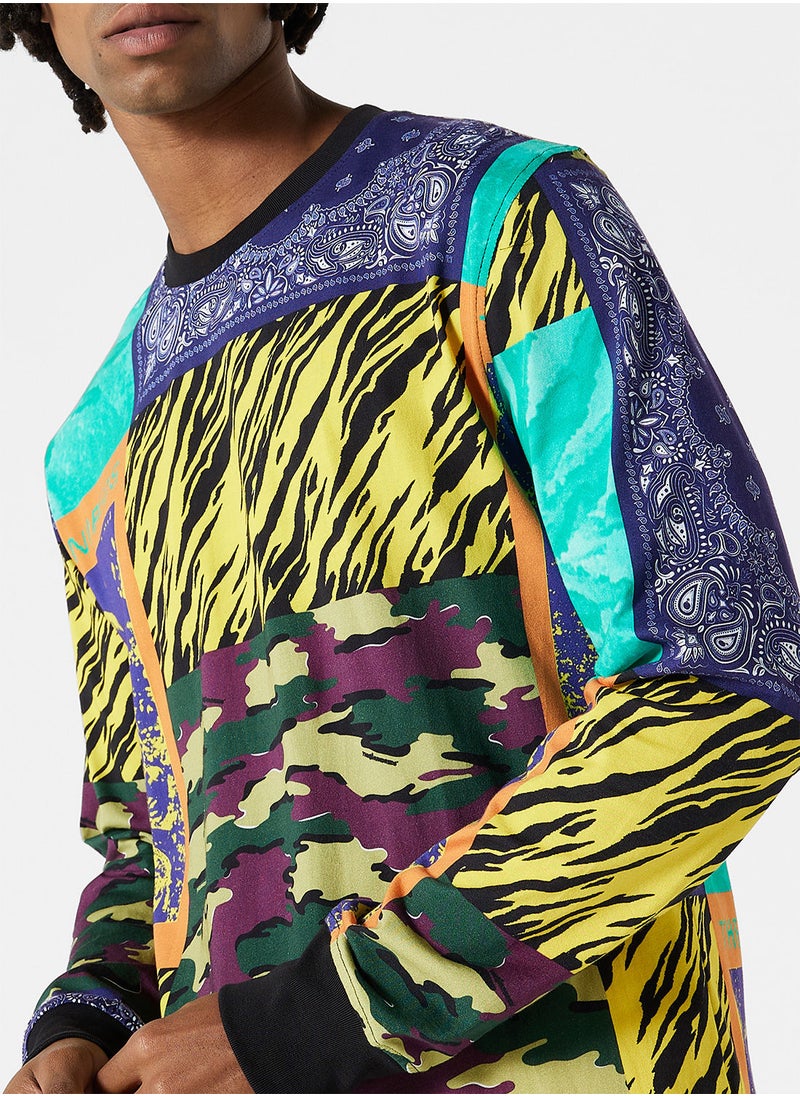 The Hundreds - Collage Long Sleeve T-Shirt - Image 1