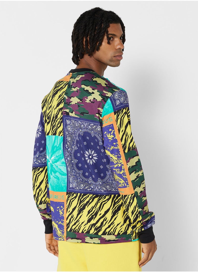 The Hundreds - Collage Long Sleeve T-Shirt - Image 1